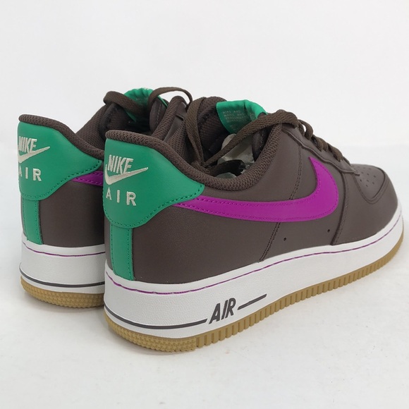 Nike Mens Air Force 1 ‘07 Baroque Brown Vivid Purple IM2368-237 Sneakers-Size 8 - Picture 16 of 16